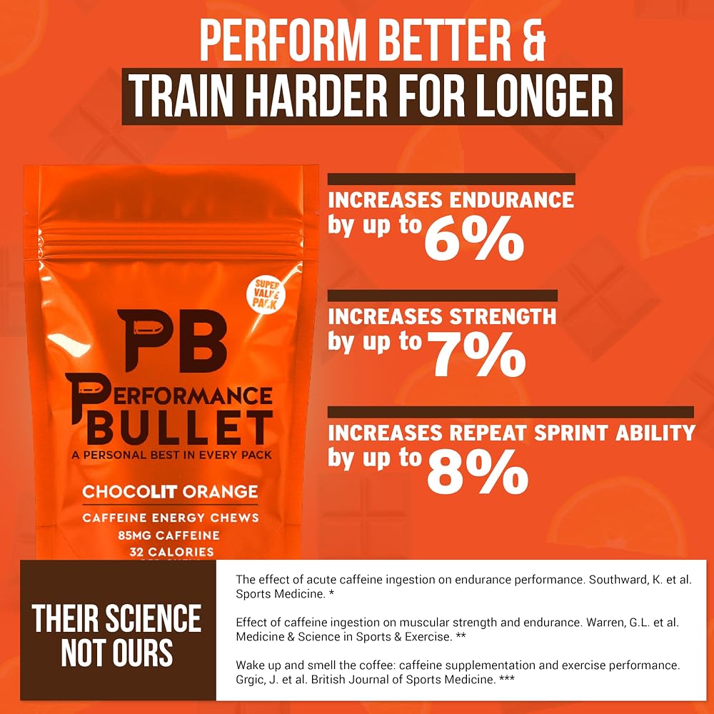 Caffeine Bullet Energy Gummies - Chocolate Orange Chews: 100mg - image 2