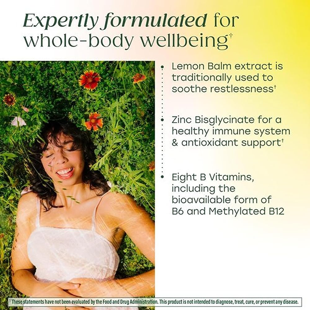 MegaFood L-Theanine 200mg & B Complex with Zinc - 60 Tablets - image 5