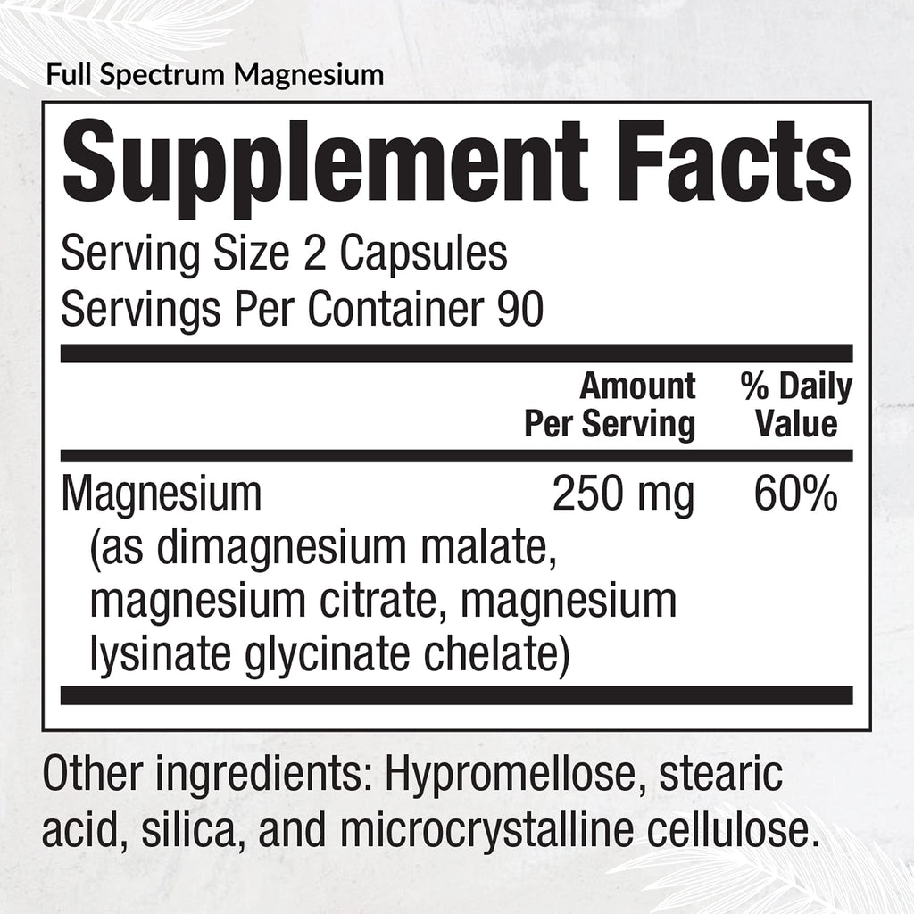EquiLife Full Spectrum Magnesium Supplement 250mg - 180 Capsules - image 2
