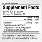 EquiLife Full Spectrum Magnesium Supplement 250mg - 180 Capsules - image 2