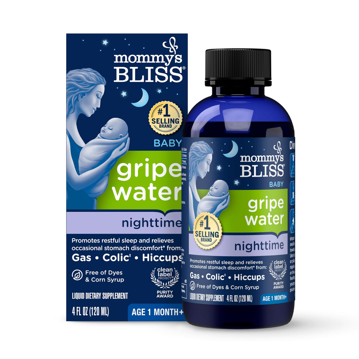 Mommy's Bliss Night Time Gripe Water for Baby - 4 Fl Oz