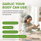 NaturalSlim Garligin Garlic & Ginger Immune Supplement - 100 Capsules - image 5