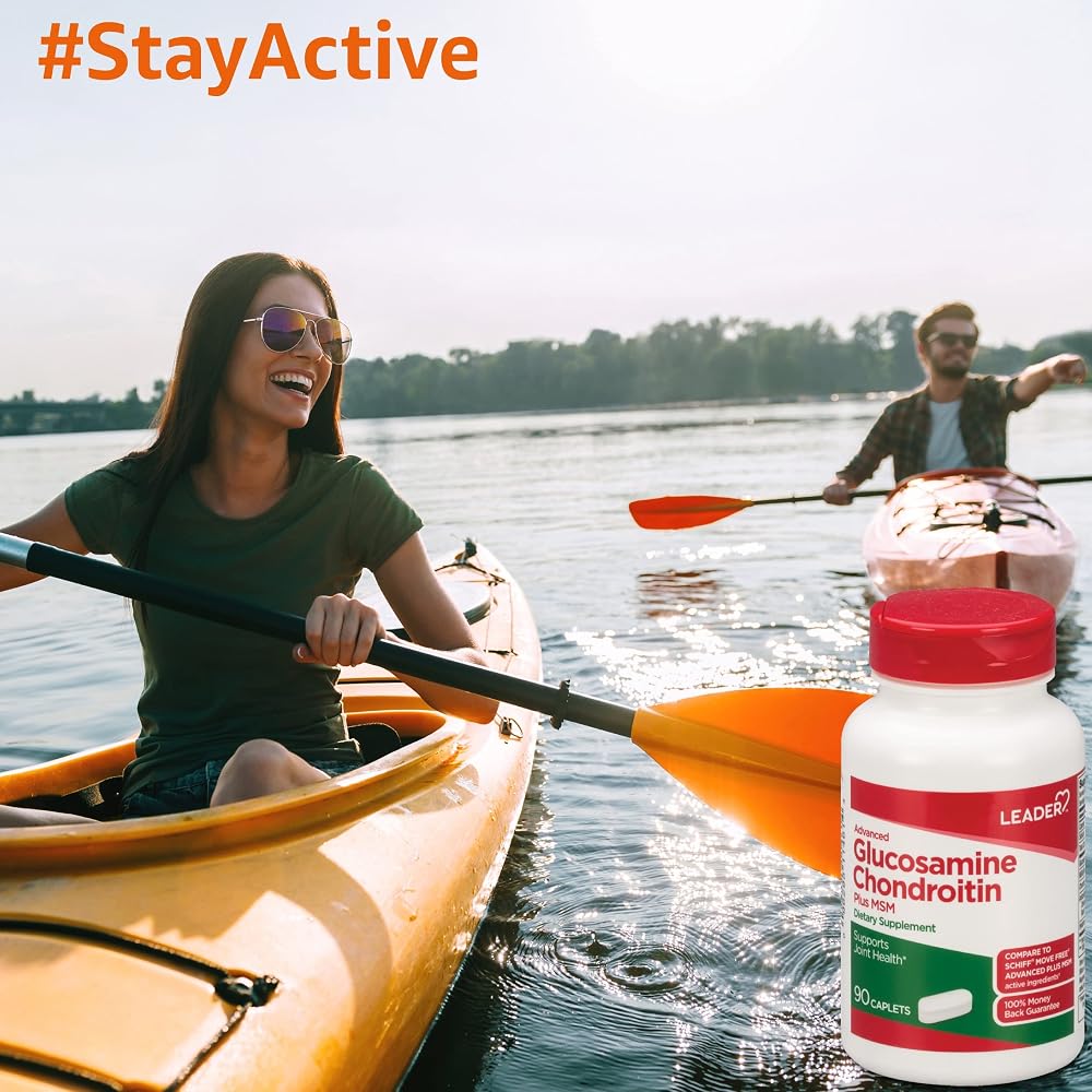 Leader Advanced Glucosamine Chondroitin Plus MSM - 90 Caplets - image 2