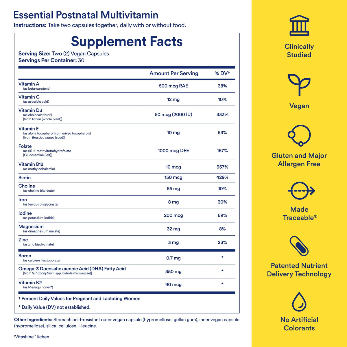 Ritual Women's Postnatal Multivitamin - 60 Capsules - image 3