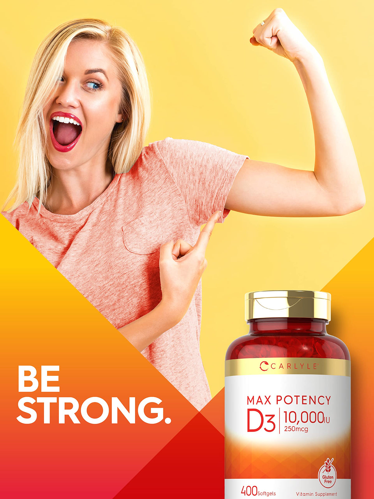 Carlyle Vitamin D3 10000 IU - 400 Softgels - image 6
