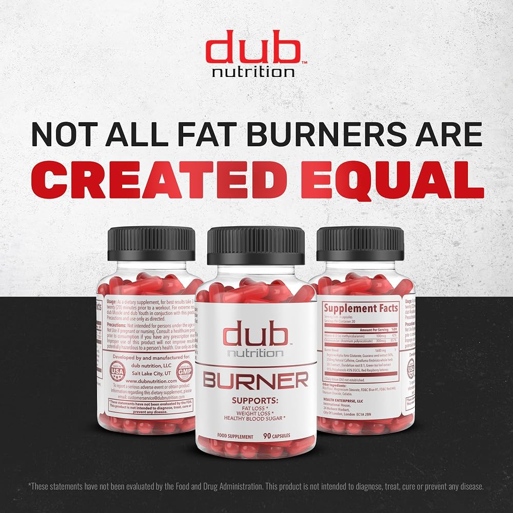Dub Nutrition Burner Advanced Dietary Supplement - 90 Capsules - image 5
