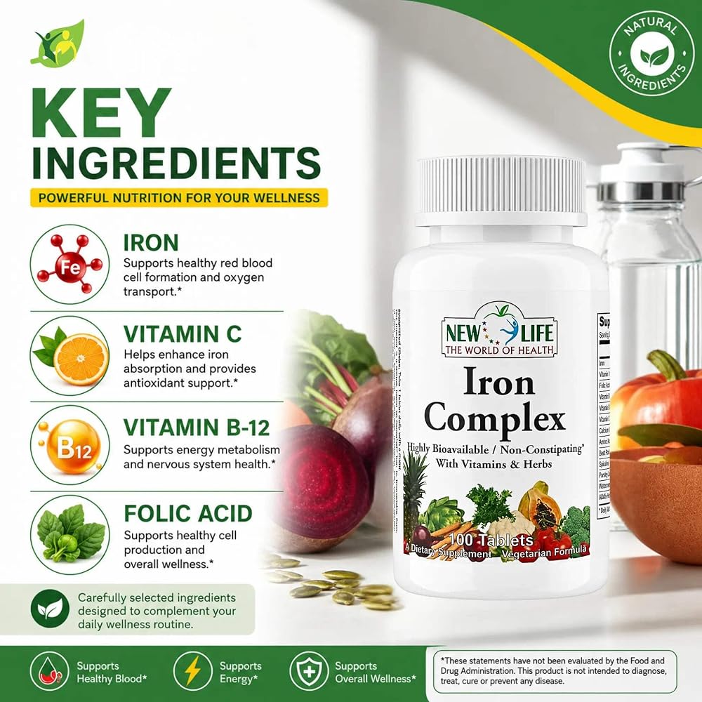 Manteniendo Tu Salud Iron Complex 27 mg - 60 Tablets - image 4