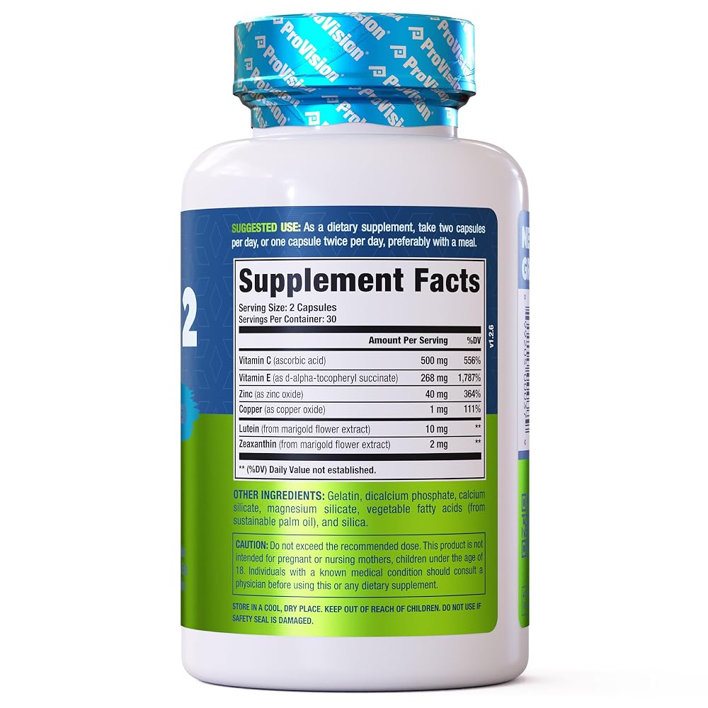 ProVision AREDS 2 Eye Vitamins Lutein Zeaxanthin - 60 Capsules - image 9