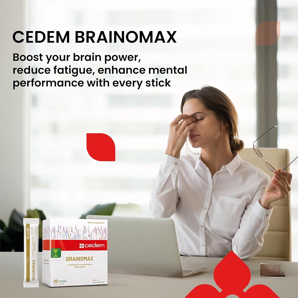 CEDEM BRAINOMAX Brain Booster Powder Sticks for Memory & Focus - 20 Sticks - image 4