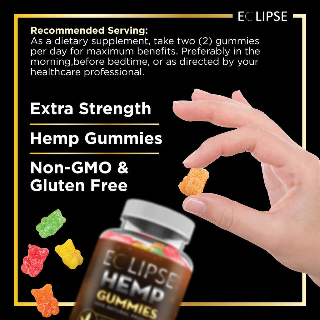 Eclipse Hemp Hemp Gummies 600 MG - 60 Count - image 5