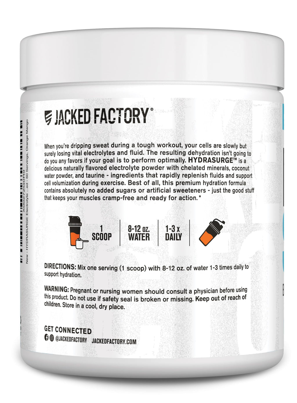 Jacked Factory HYDRASURGE Electrolyte Powder - Hydration Supplement