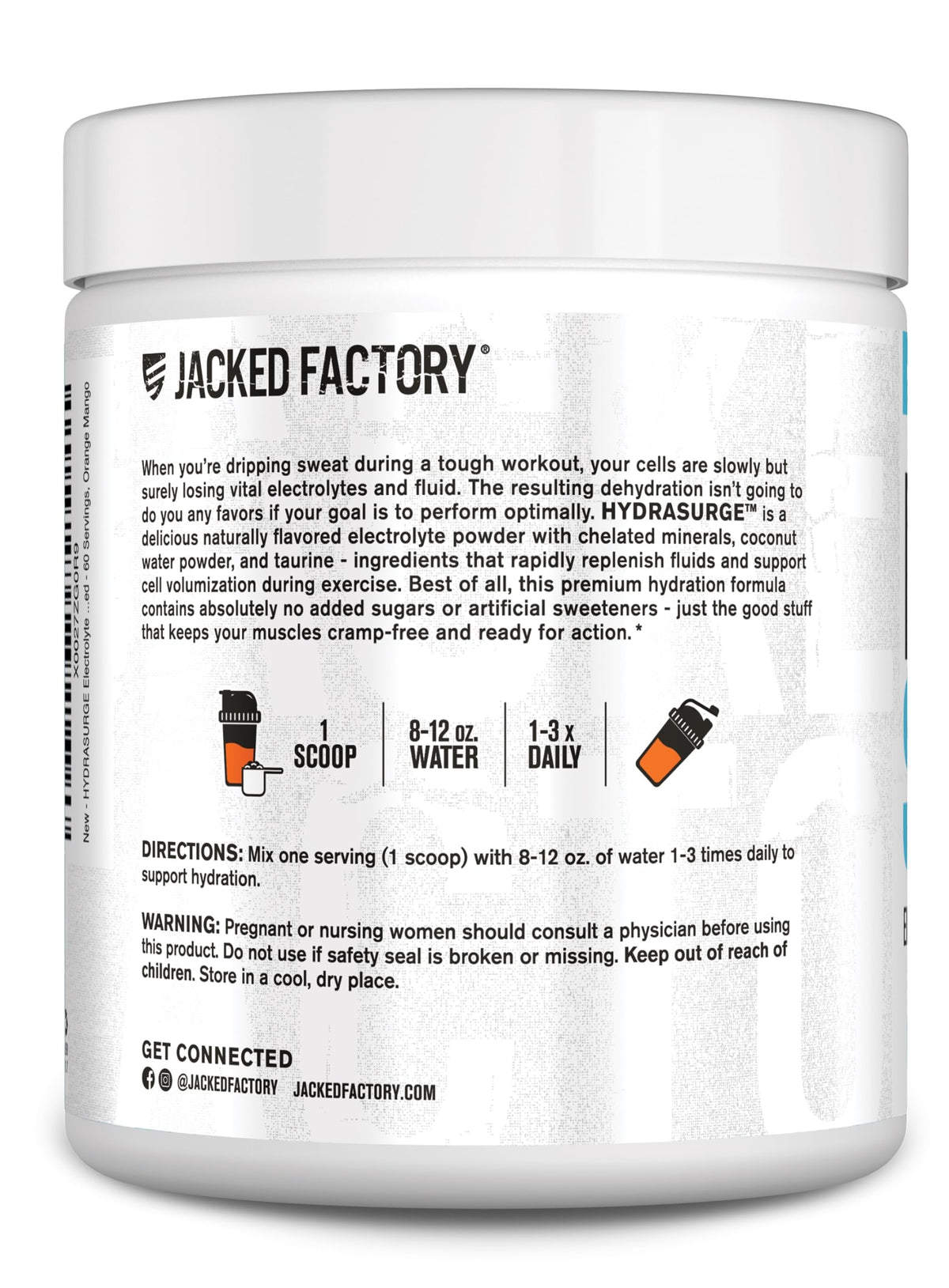 Jacked Factory HYDRASURGE Electrolyte Powder - Hydration Supplement