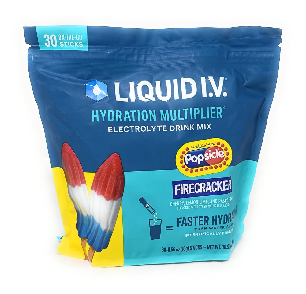 Liquid I.V. Hydration Multiplier Popsicle Firecracker - 60 Sticks