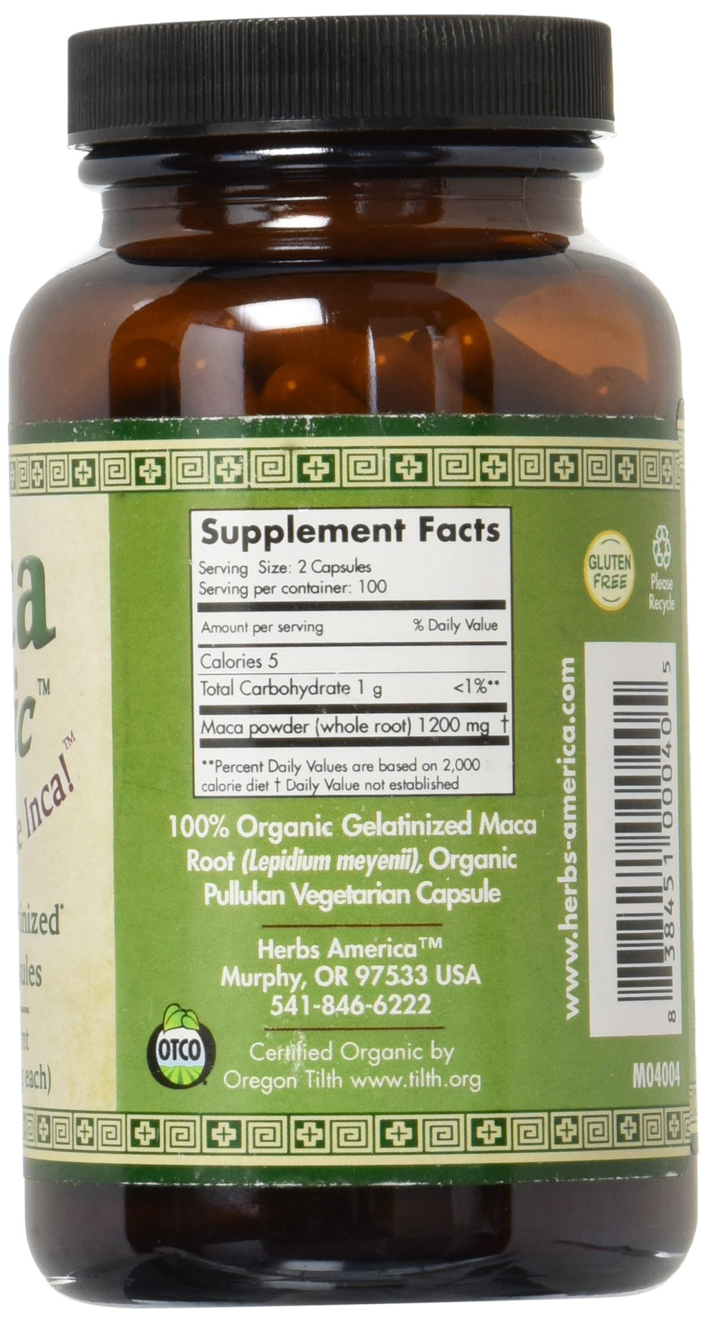 Maca Magic Organic Capsules - 200 Count - image 2