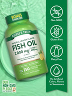 Nature's Truth Fish Oil 2000 mg Omega-3 - 250 Softgels - image 3