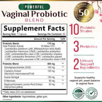 Nature's Nutrition Vaginal Probiotics for Women - 50 Billion CFU per