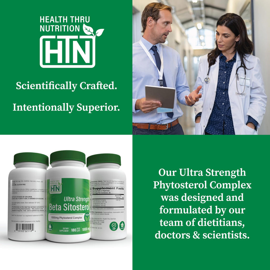 Health Thru Nutrition Ultra Strength Beta Sitosterol 400mg - 180 Capsules - image 6