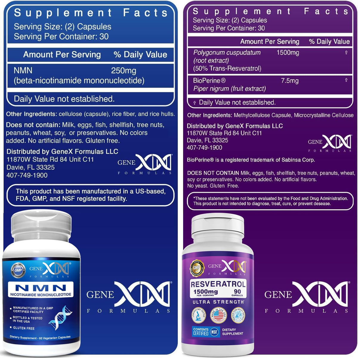 Genex Formulas NMN and Resveratrol Supplement for Healthy Aging - 150 Capsules - image 2