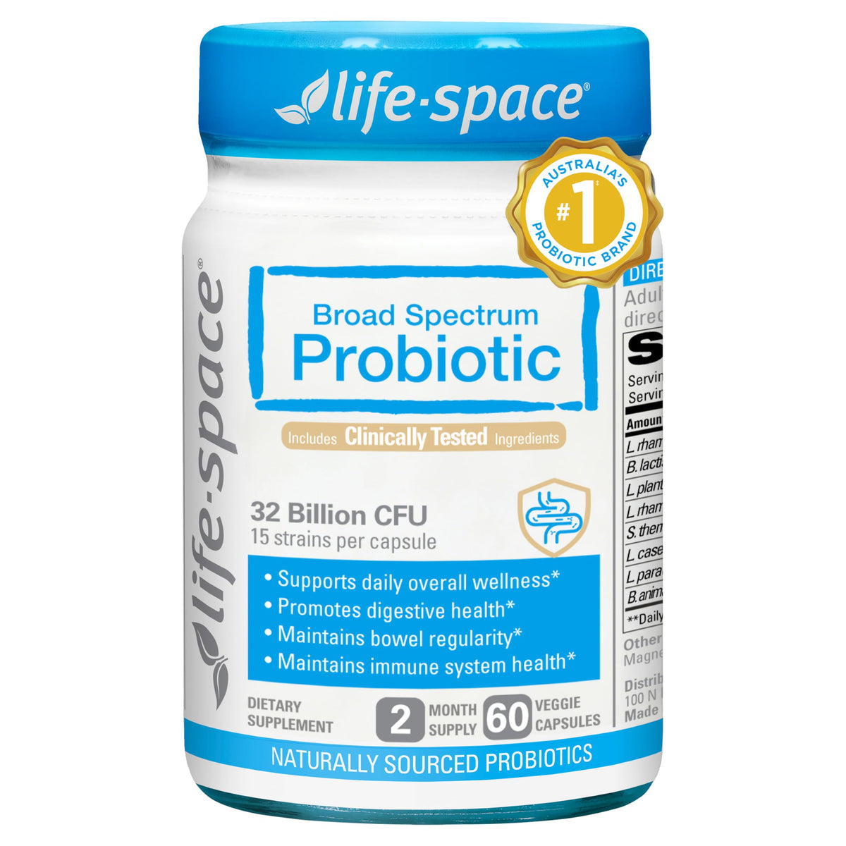 Life-Space Premium Broad Spectrum Probiotics + Probiotic for 60+