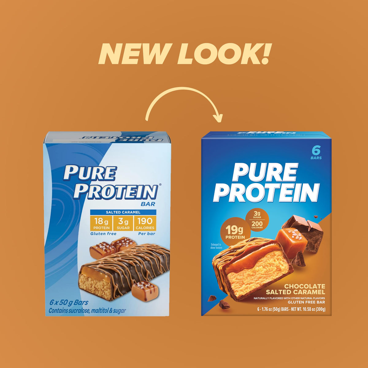 Pure Protein Bar Chocolate Salted Caramel High Protein - 6 Count - image 2