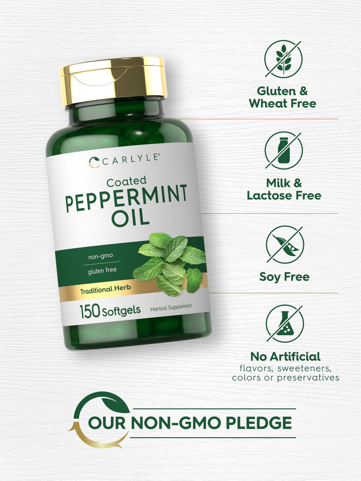 Carlyle Peppermint Oil Capsules - 150 Softgels - image 5