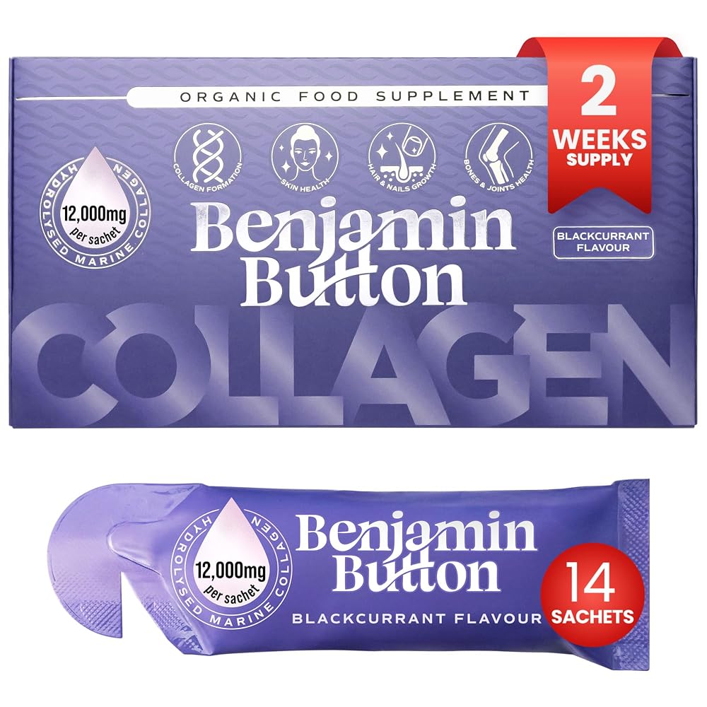 Benjamin Button Marine Collagen Liquid Sachet w/Hyaluronic Acid