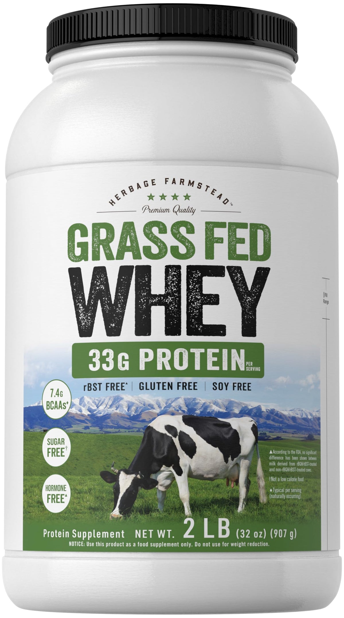 Carlyle Grass Fed Whey Protein Powder Unflavored - 2 lb