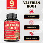 Satoomi Valerian Root Capsules with 9 Herbs - 90 Capsules - image 3