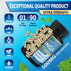 Organic Cadane Moringa Extract Capsules Energy Support - 90 Capsules - image 8