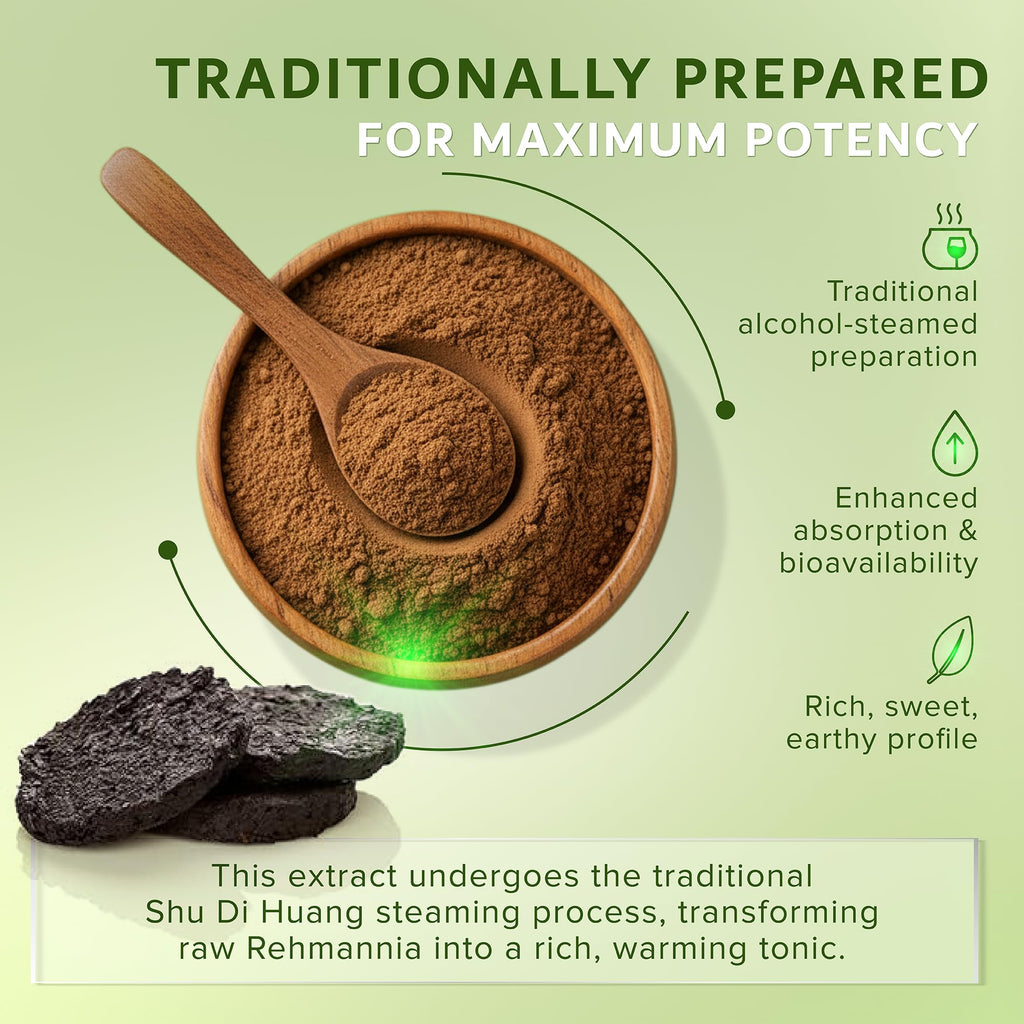 Dimmak Herbs Organic Prepared Rehmannia Root Extract 5:1 - 4oz - image 3