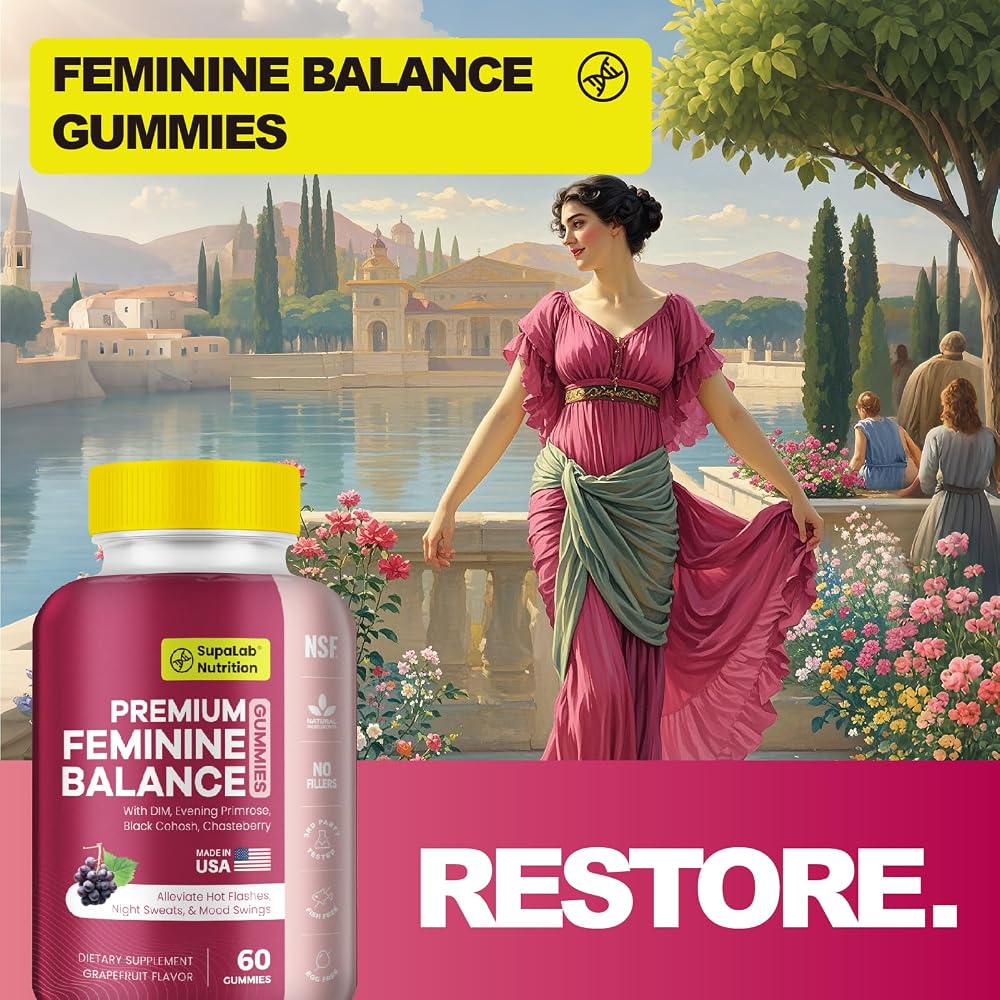 MEGNETA Female Balance Gummies Menopause Health Support - 60 Gummies - image 4