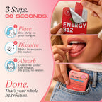 HOLY STRIPS Vitamin B12 Oral Strips Strawberry - 30 Count - image 4