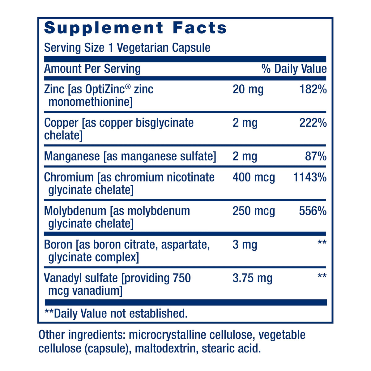 Life Extension Only Trace Minerals - 90 Capsules - image 3