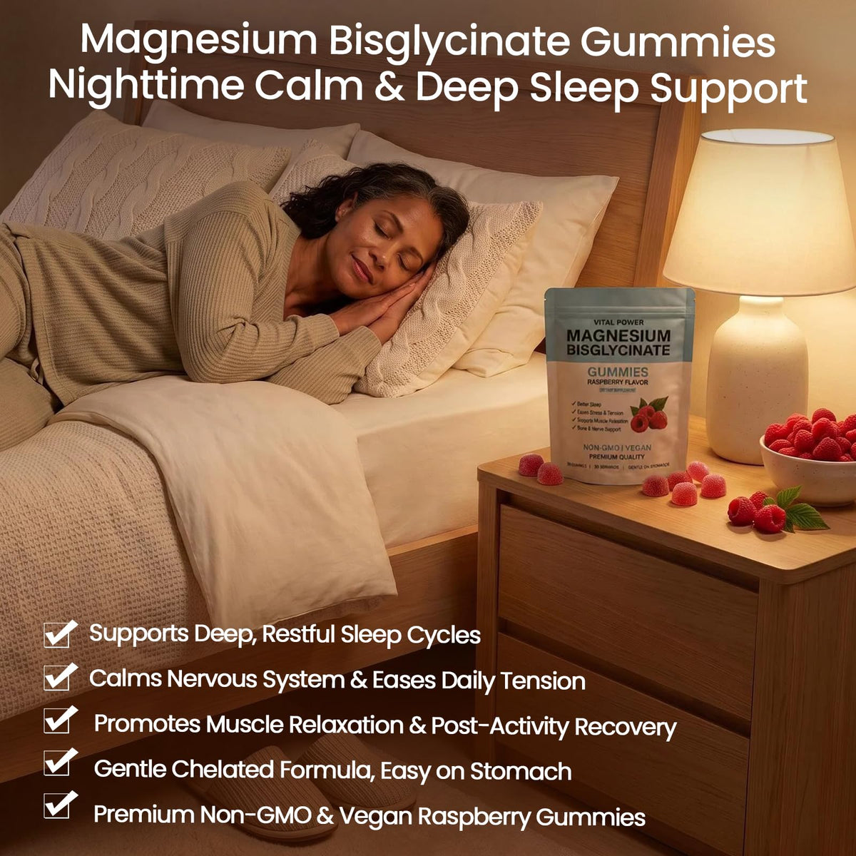 VITAL POWER Magnesium Bisglycinate Gummies 400mg - 60 Gummies - image 6