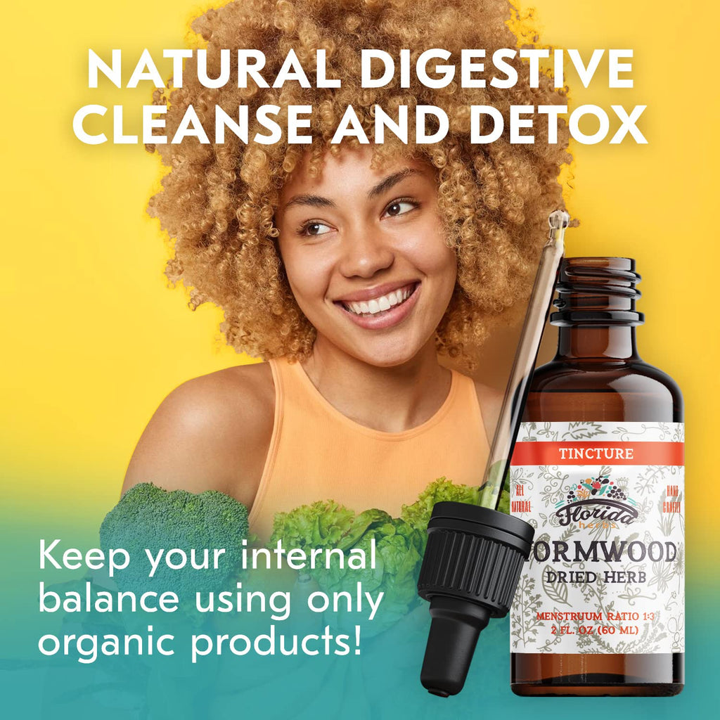 Florida Herbs Wormwood Organic Tincture Digestive Cleanse - 2 Fl Oz - image 3