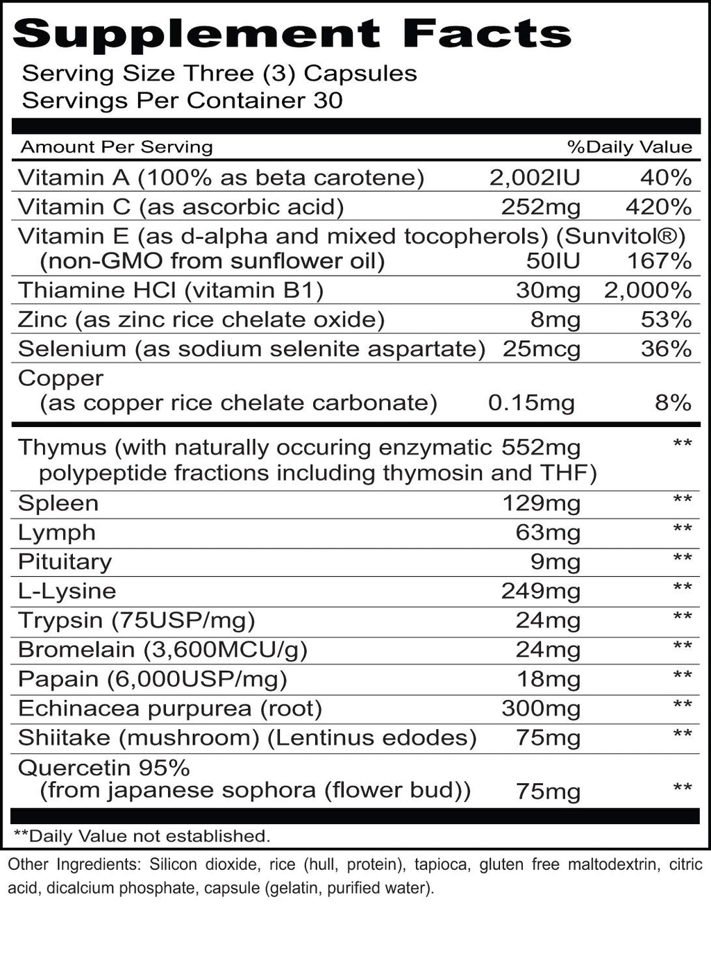 Priority One Immuno Caps Immune Support - 90 Capsules - image 2