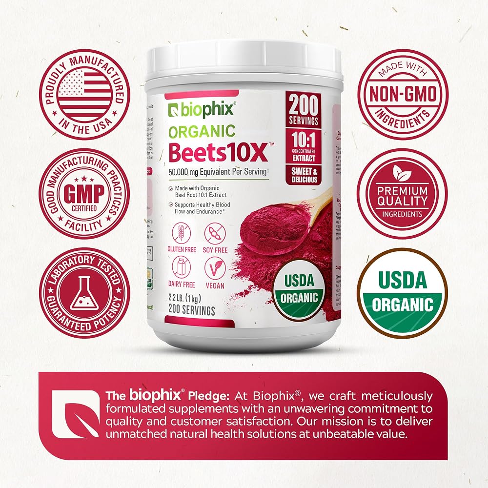 biophix Organic Beets 10X Beet Root Powder - 2.2 lb - image 7