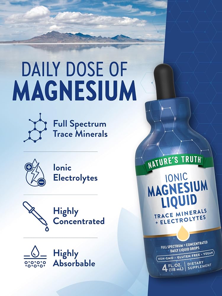 Nature's Truth Ionic Magnesium Liquid Drops - 4 Fl Oz - image 5
