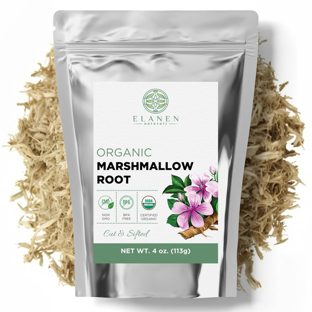 Elanen Naturals Organic Marshmallow Root Herb - 4 oz