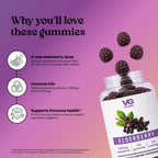 VITA GLOBE Elderberry Gummies with Vitamin C & Zinc - 60 Gummies - image 4