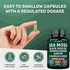StrongVit Sea Moss Black Seed Oil Ashwagandha Ginger