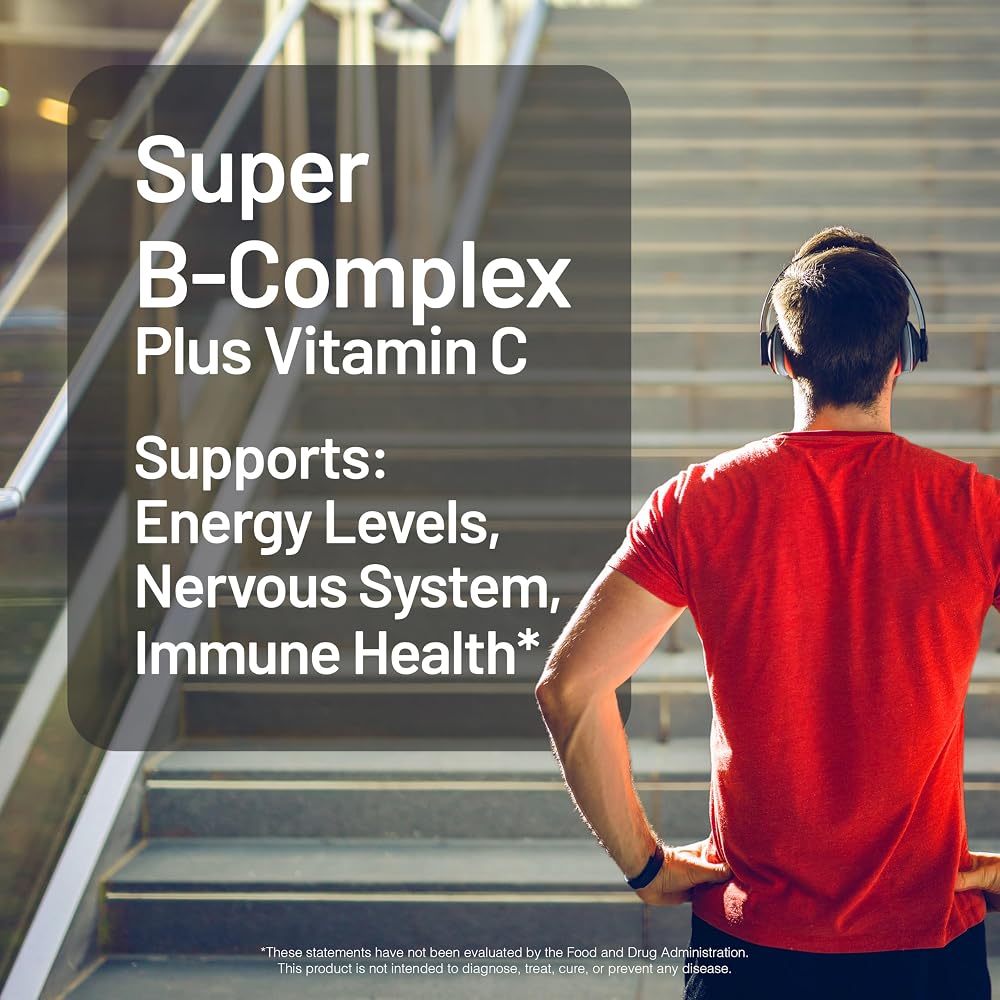 NatureWise Super Vitamin B Complex with Vitamin C - 60 Tablets - image 2