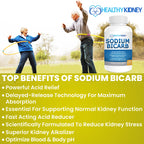 Kidney Restore Sodium Bicarbonate 650mg Delayed Release - 120 Capsules - image 3