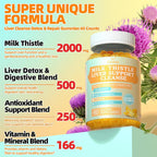 OALSE Liver Cleanse Detox & Repair Milk Thistle Gummies - 60 Count - image 2