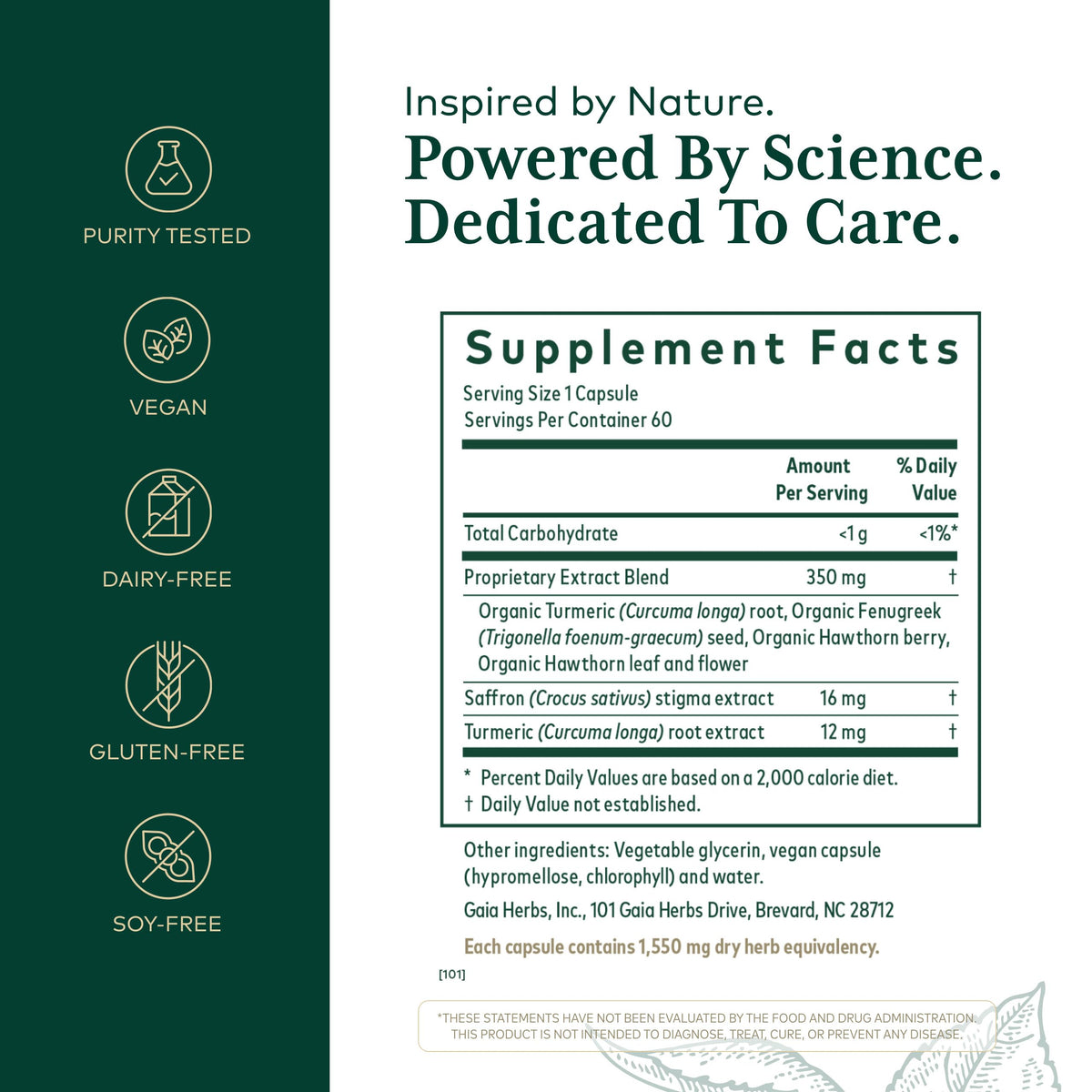 Gaia Herbs PRO Serenocin Heart-Brain Axis - 60 Vegan Capsules - image 2