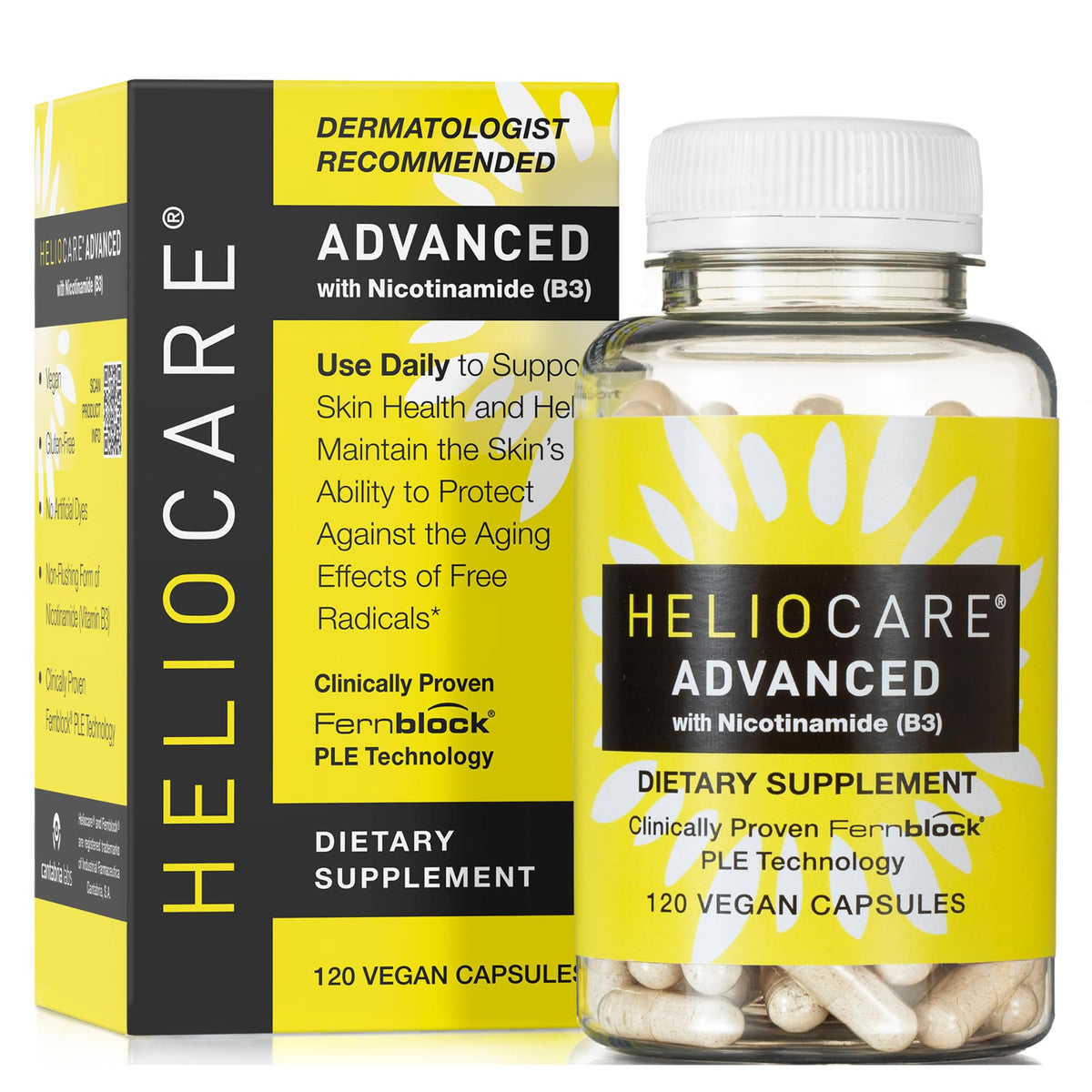Heliocare Advanced Nicotinamide Antioxidant Supplement - 120 Capsules