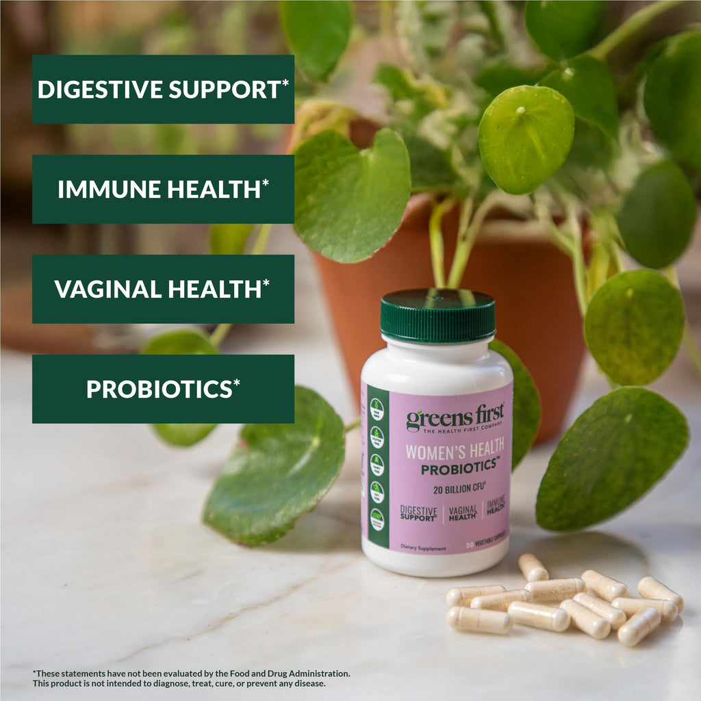 Greens First Women's Health Probiotics 20 Billion CFU - 30 Vegetable Capsules - image 2