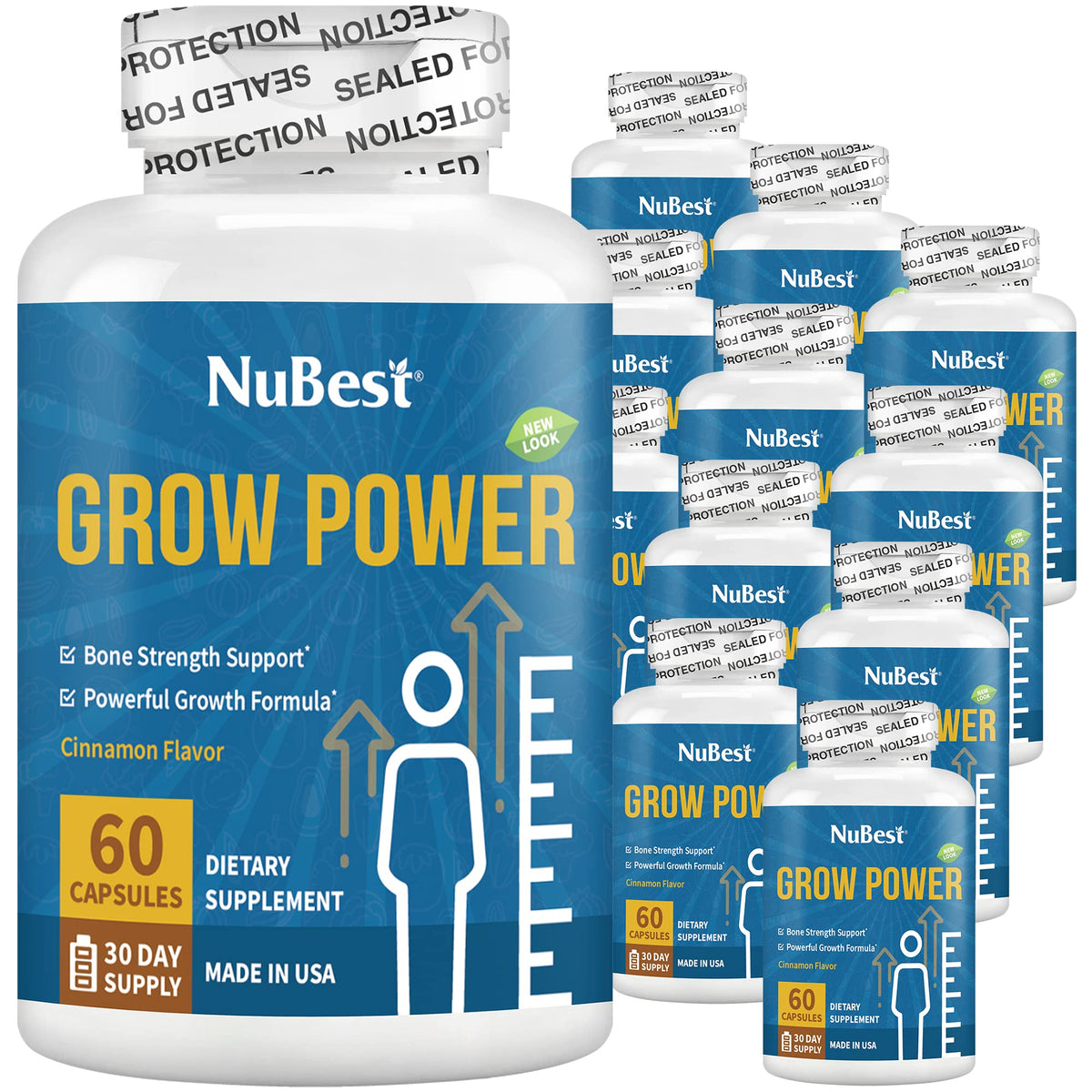 NuBest Grow Power Bone Strength Formula for Children & Teens - 720 Capsules