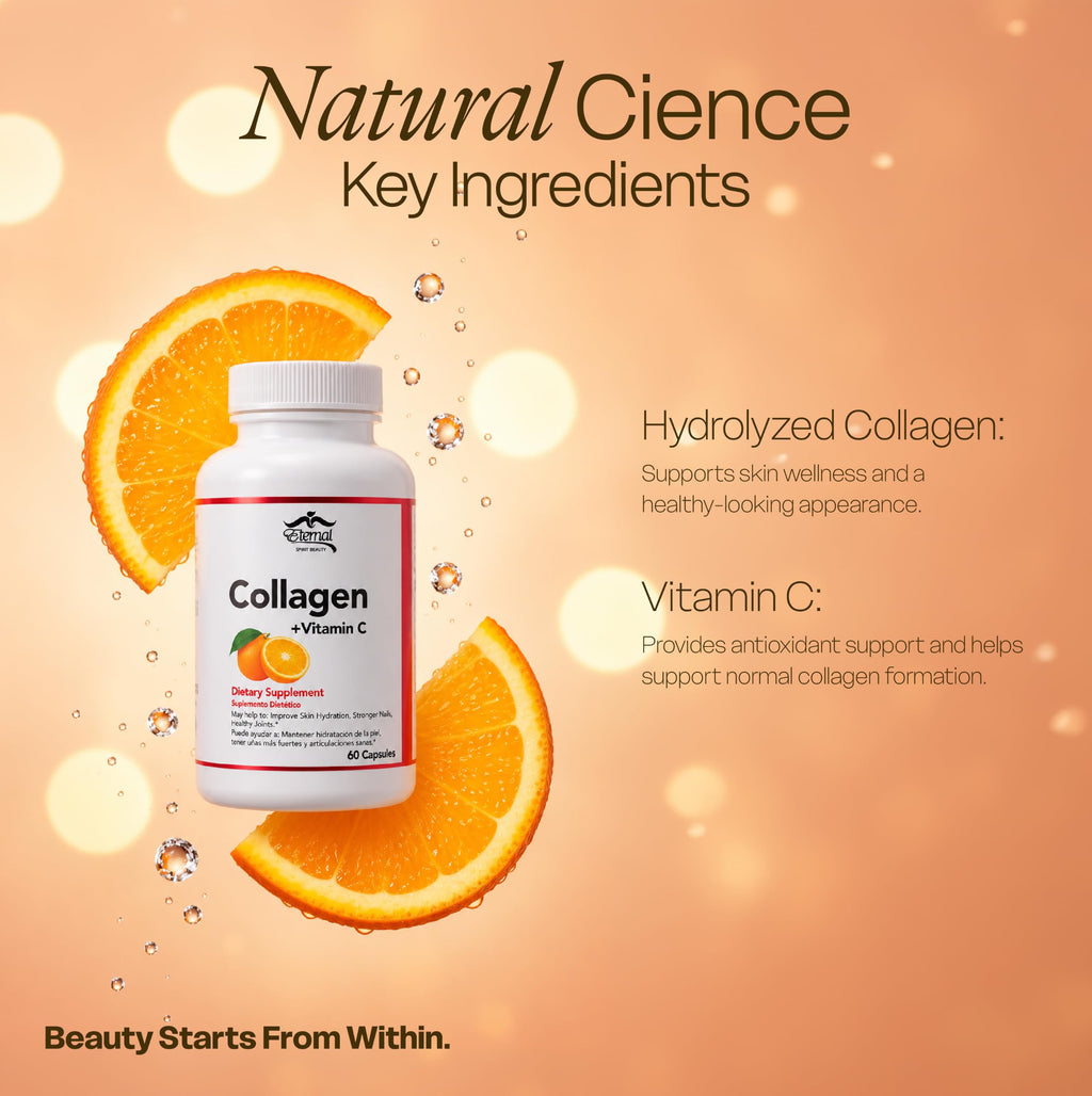 Eternal Spirit Beauty Collagen with Vitamin C - 60 Capsules - image 6