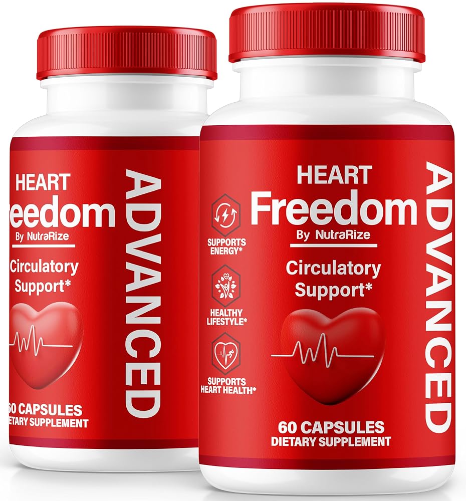 NutraRize Heart Freedom Capsules for Circulation Support - 120 Capsules